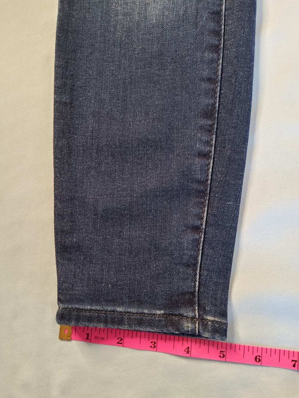Torrid Dark Wash Skinny Jeans with Light Distressing - Picture 5 of 9
